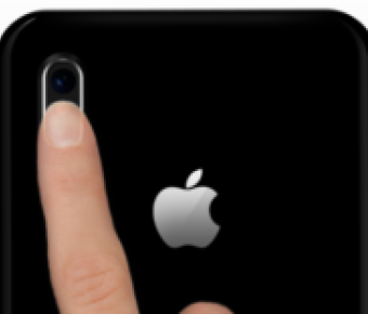 finger on smartphone